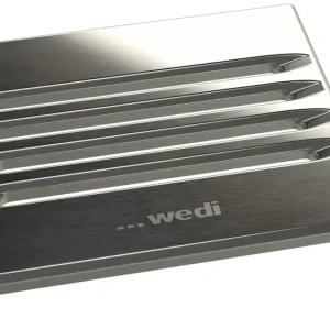 Expressversand wedi Fundo® Ablaufabdeckung 2.1 quadratisch, Edelstahl V2A gebürstet